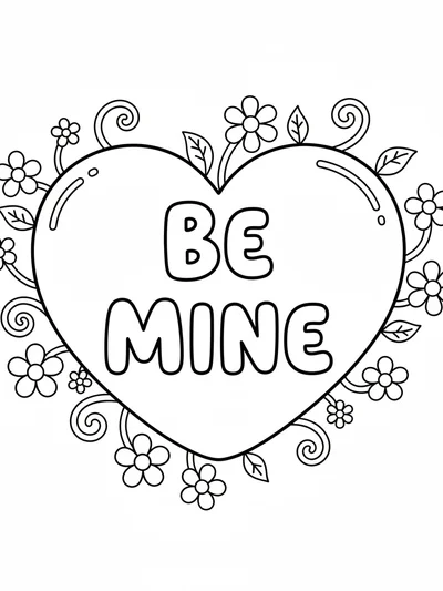 Valentine's Day coloring pages