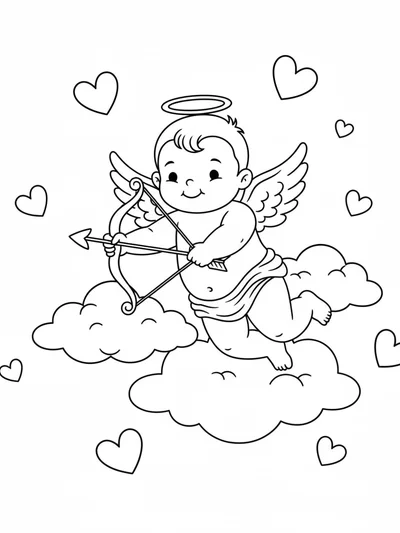 Cute Cupid with Bow