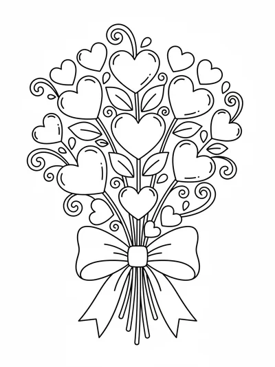 Heart Flower Bouquet